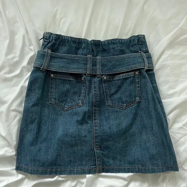 [BUNJANG] Burberry Denim Mini Skirt / 버버리 정품 데님 미니 스커트