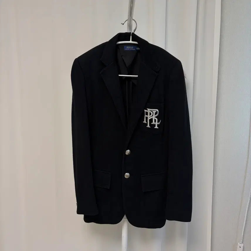 [BUNJANG] Polo Ralph Lauren Black Blazer Jacket / 폴로 랄프로렌 블랙 은장 블레이저 자켓