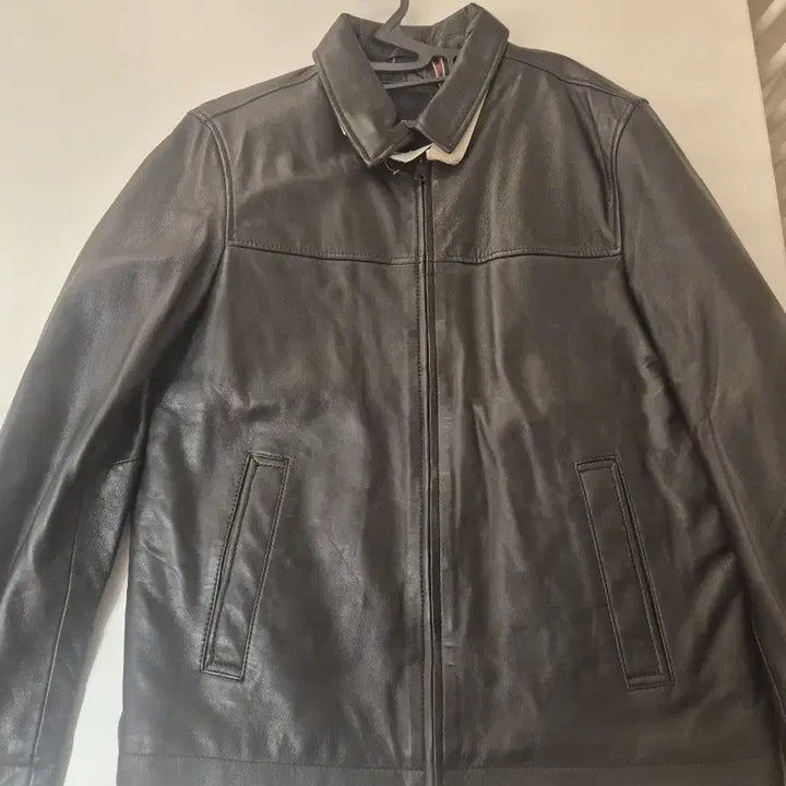 [BUNJANG] Tommy Hilfiger Men's Quilted Leather Jacket (Black, S) / [새상품/정품] 타미힐피거 남성 천연 가죽 퀼팅 자켓 (블랙, S)