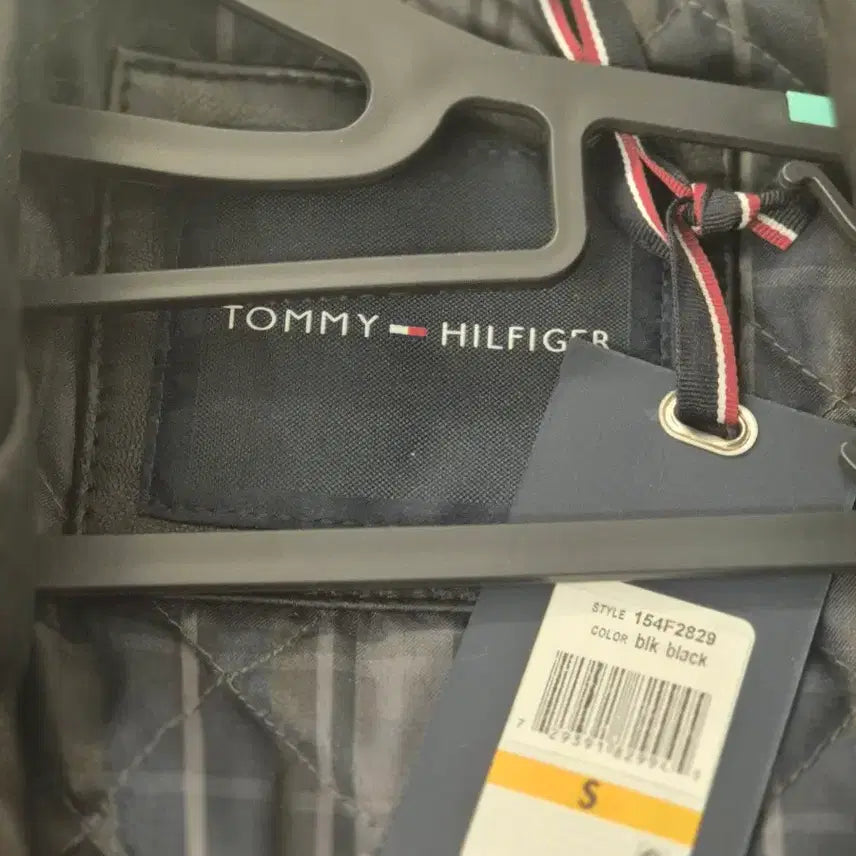 [BUNJANG] Tommy Hilfiger Men's Quilted Leather Jacket (Black, S) / [새상품/정품] 타미힐피거 남성 천연 가죽 퀼팅 자켓 (블랙, S)