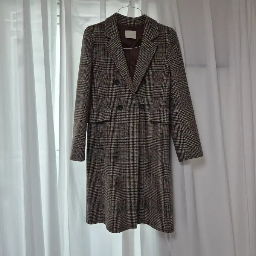 [BUNJANG] JJ JIGOTT Handmade Checkered Double-Button Coat / JJ지고트 핸드메이드 코트