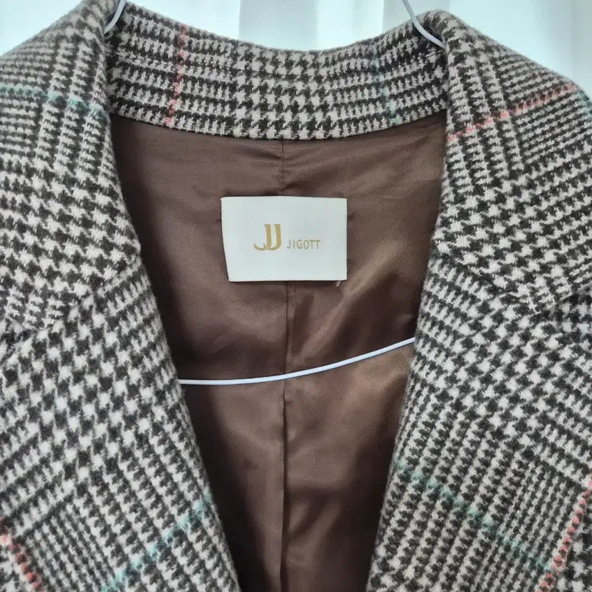 [BUNJANG] JJ JIGOTT Handmade Checkered Double-Button Coat / JJ지고트 핸드메이드 코트