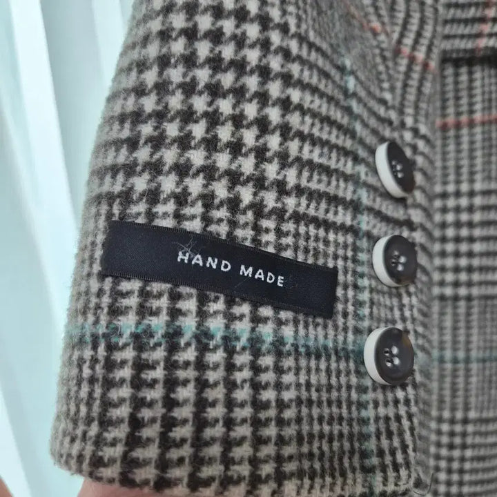 [BUNJANG] JJ JIGOTT Handmade Checkered Double-Button Coat / JJ지고트 핸드메이드 코트