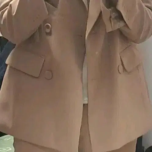 [BUNJANG] Su:n+Joo Beige Suit Set / (거의새것) 수앤준 베이지 정장 셋업 정장세트 /자켓 + 바지 S
