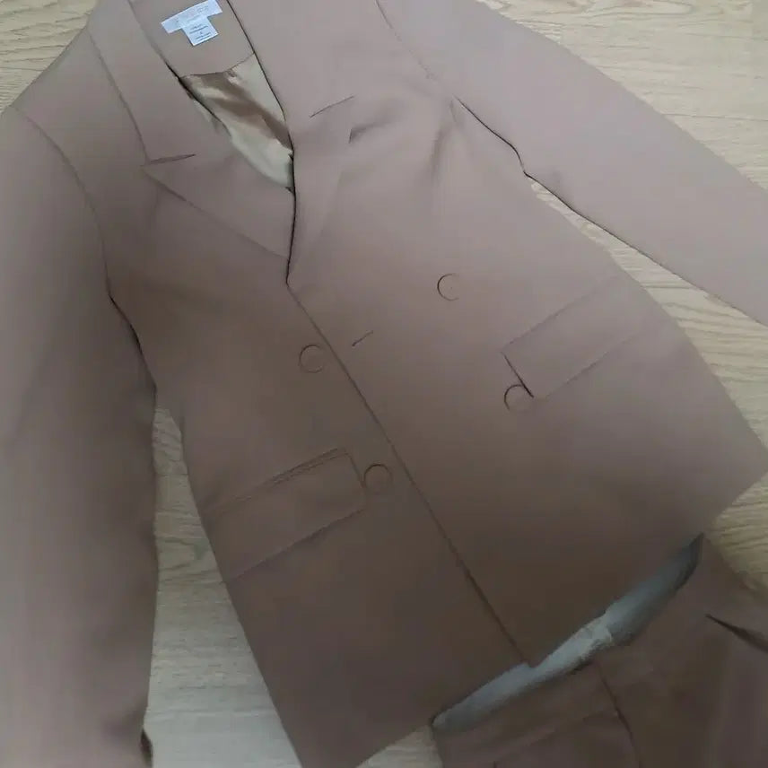 [BUNJANG] Su:n+Joo Beige Suit Set / (거의새것) 수앤준 베이지 정장 셋업 정장세트 /자켓 + 바지 S