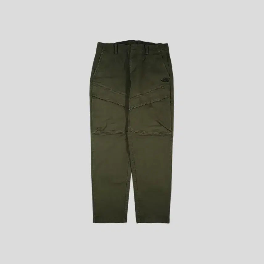 [BUNJANG] The North Face White Label Pigment Khaki Black Logo Double Knee Cargo Pants / 노스페이스 화이트라벨 피그먼트 카키 블랙 로고 밴딩 더블니 카고포켓 분토