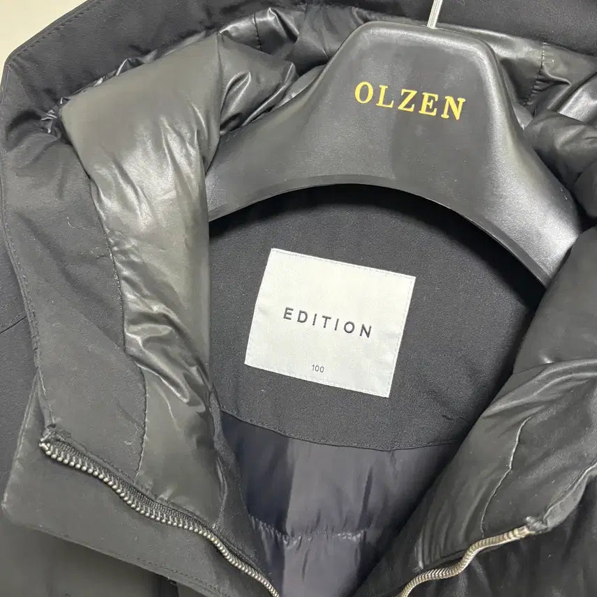 [BUNJANG] Edition Hooded Safari Goose Down Padded Jacket Black L / (택보유)에디션 후드 사파리구스다운 패딩자켓 블랙 L(100)