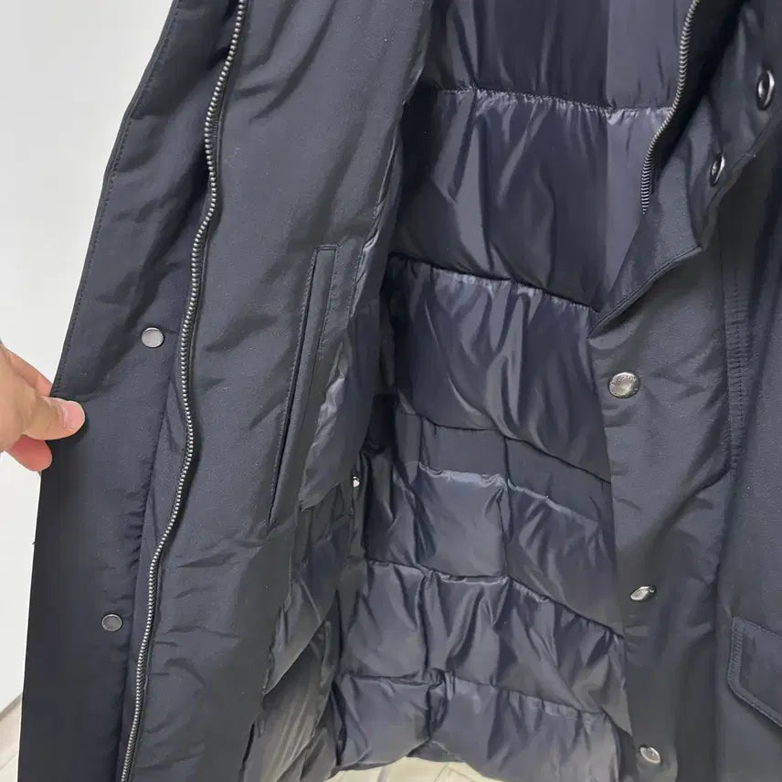 [BUNJANG] Edition Hooded Safari Goose Down Padded Jacket Black L / (택보유)에디션 후드 사파리구스다운 패딩자켓 블랙 L(100)