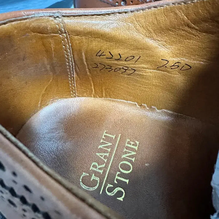 [BUNJANG] Grant Stone Longwing 7.5D Dress Shoes / 그랜트스톤 롱윙 7.5d