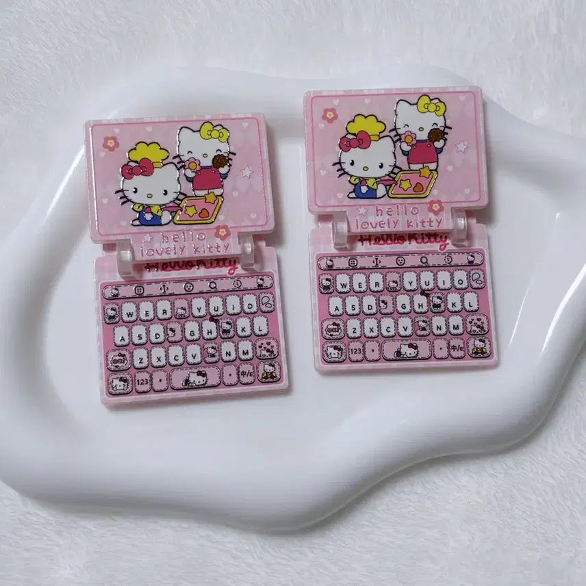[BUNJANG] Hello Kitty Pink Laptop Keychain / 헬로키티 핑크 노트북 키링