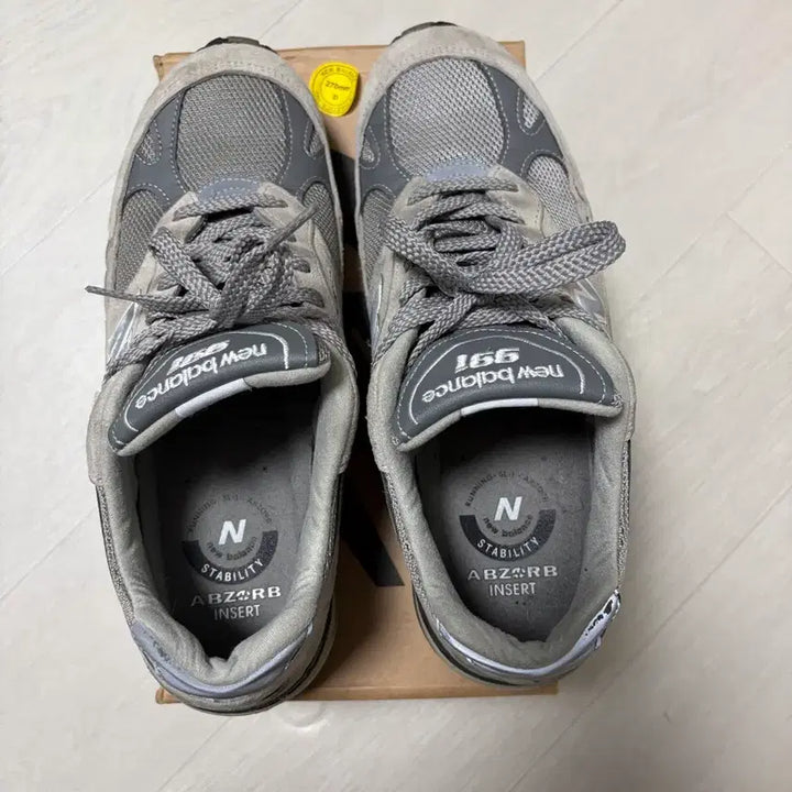 [SOLD OUT] 뉴발란스 991 v1 그레이 사이즈 270 팝니다