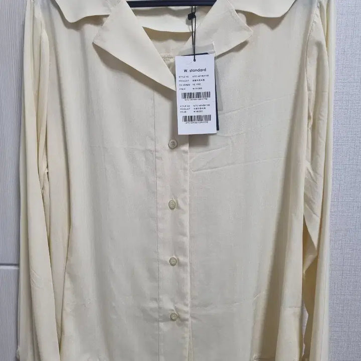 [BUNJANG] W.Standard Pale Yellow Sailor Blouse / W.standard 연노랑 세일러 블라우스 새상품