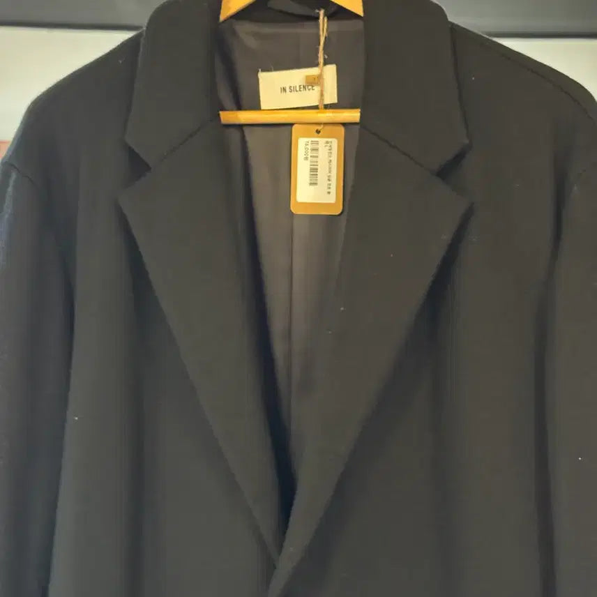 [BUNJANG] In Silence Cashmere Single Coat Black L / 인사일런스 캐시미어 싱글 코트 블랙 L
