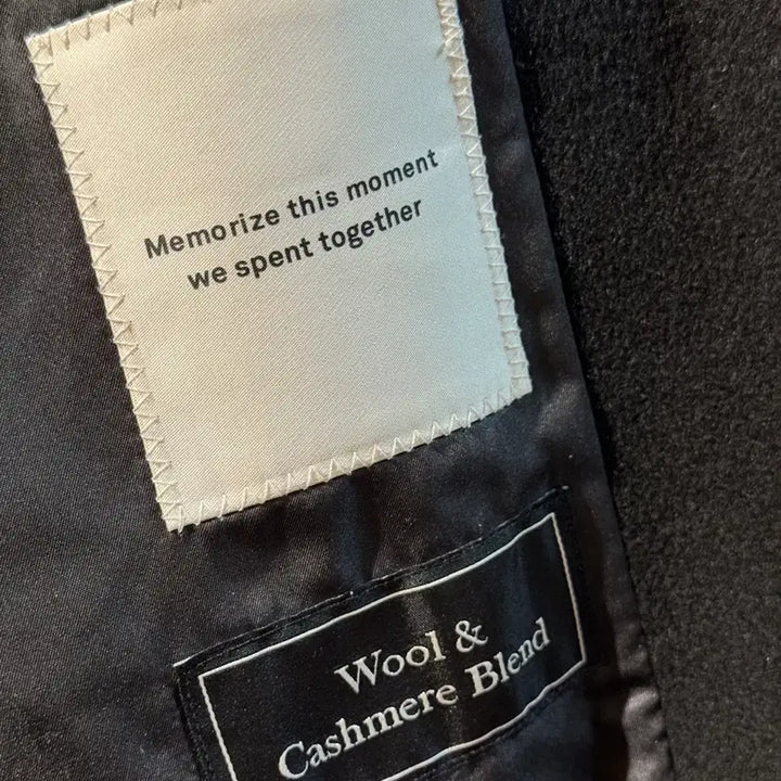 [BUNJANG] In Silence Cashmere Single Coat Black L / 인사일런스 캐시미어 싱글 코트 블랙 L