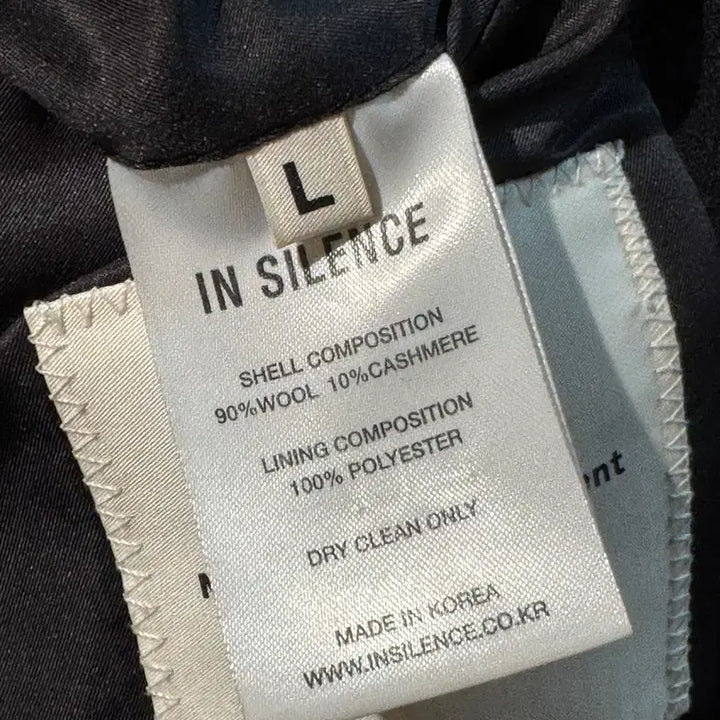 [BUNJANG] In Silence Cashmere Single Coat Black L / 인사일런스 캐시미어 싱글 코트 블랙 L