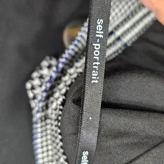 [BUNJANG] Self-Portrait Check Pattern Long Skirt / 셀프포트레이트스커트