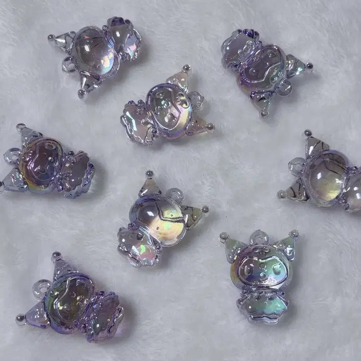 [BUNJANG] Kuromi Aurora Acrylic Keyring / 쿠로미 오로라 아크릴 키링