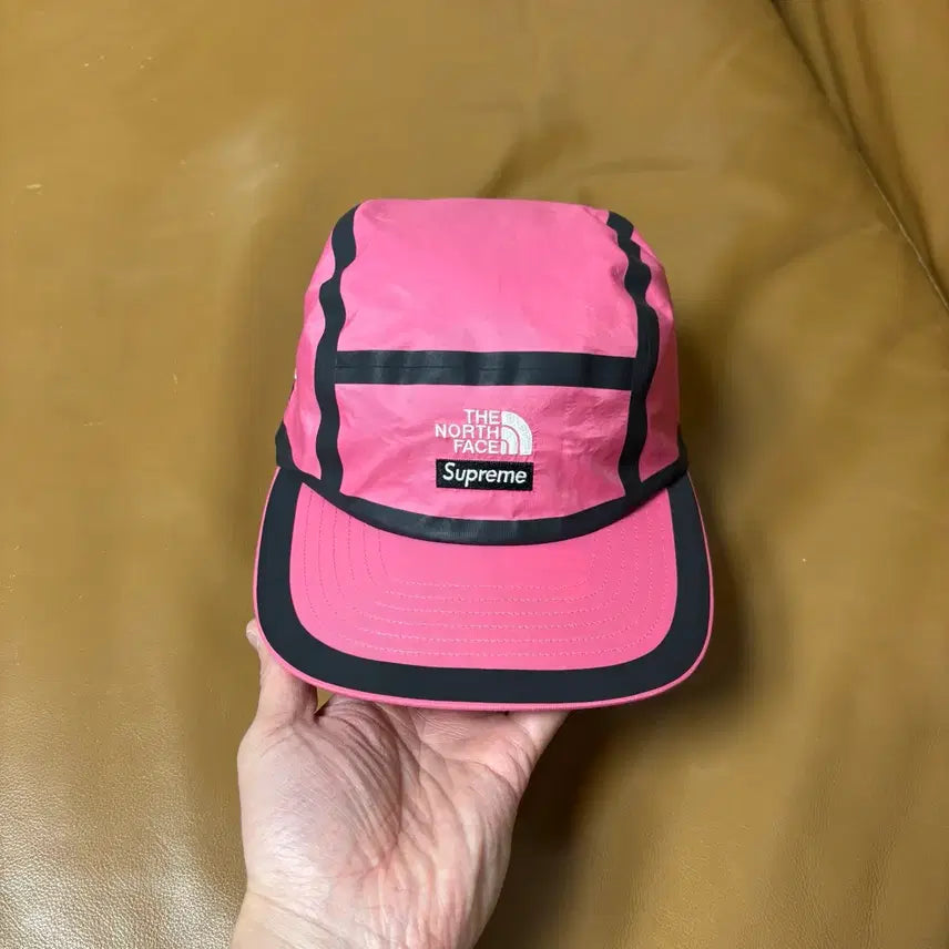 [BUNJANG] Supreme North Face Summit Camp Cap Hat Pink / 슈프림 노스페이스 캠프캡 모자 서밋 핑크
