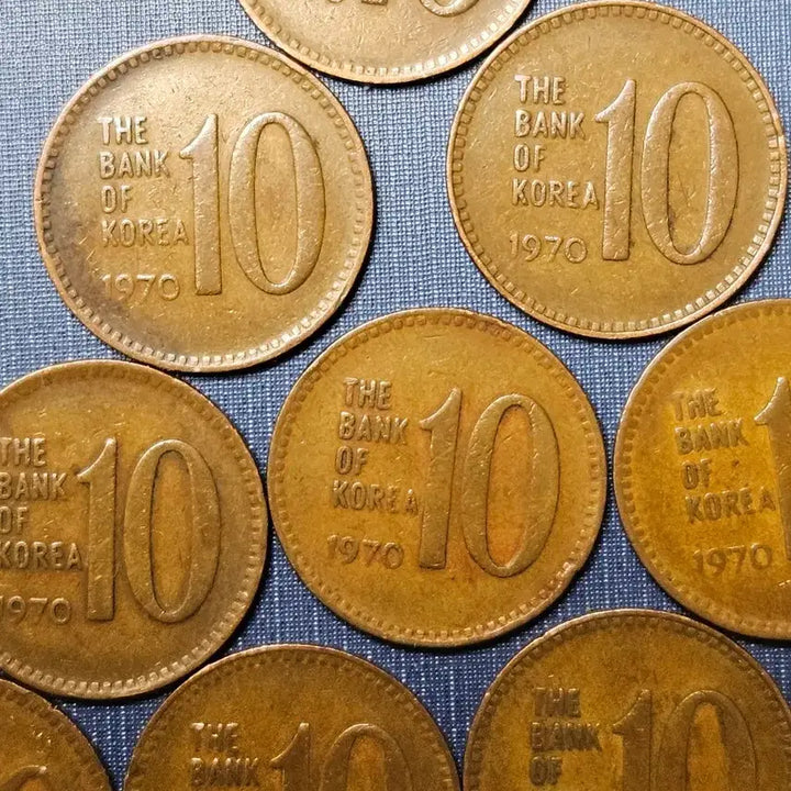 [BUNJANG] 1970년10원적동화 극미품10점 / 1970년10원적동화 극미품10점