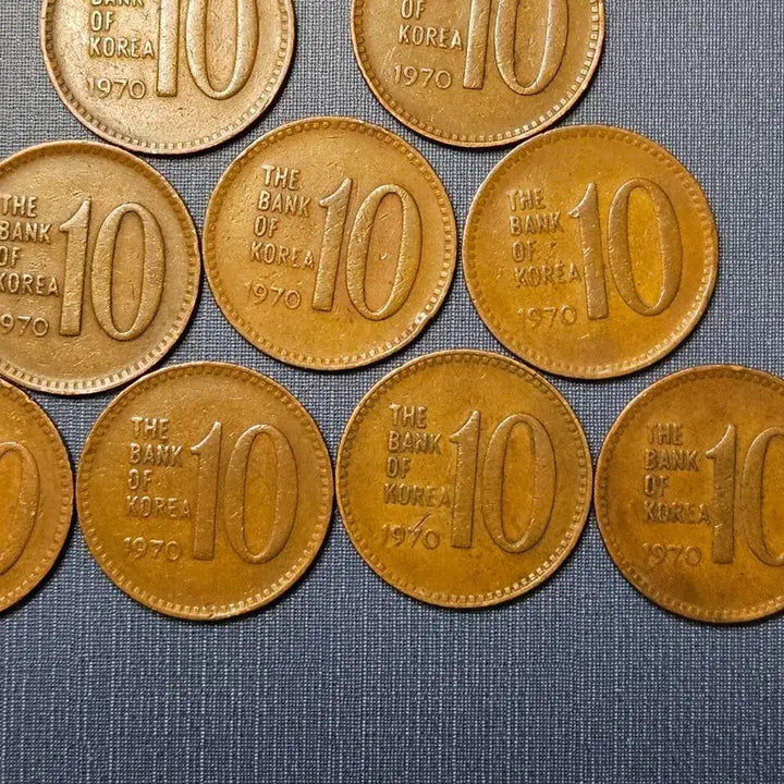 [BUNJANG] 1970년10원적동화 극미품10점 / 1970년10원적동화 극미품10점