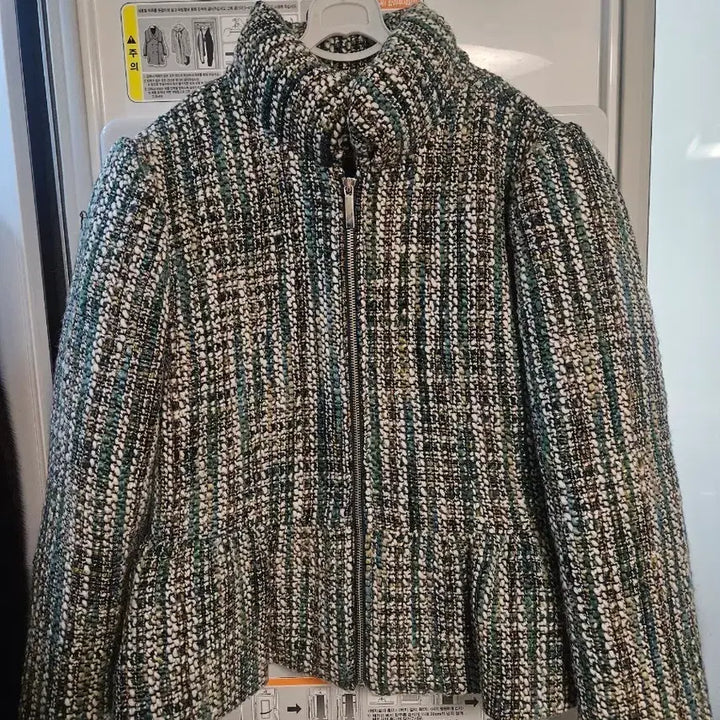 [BUNJANG] Tweed Goose Down Jacket / 킴스어패럴 트위드 구스다운