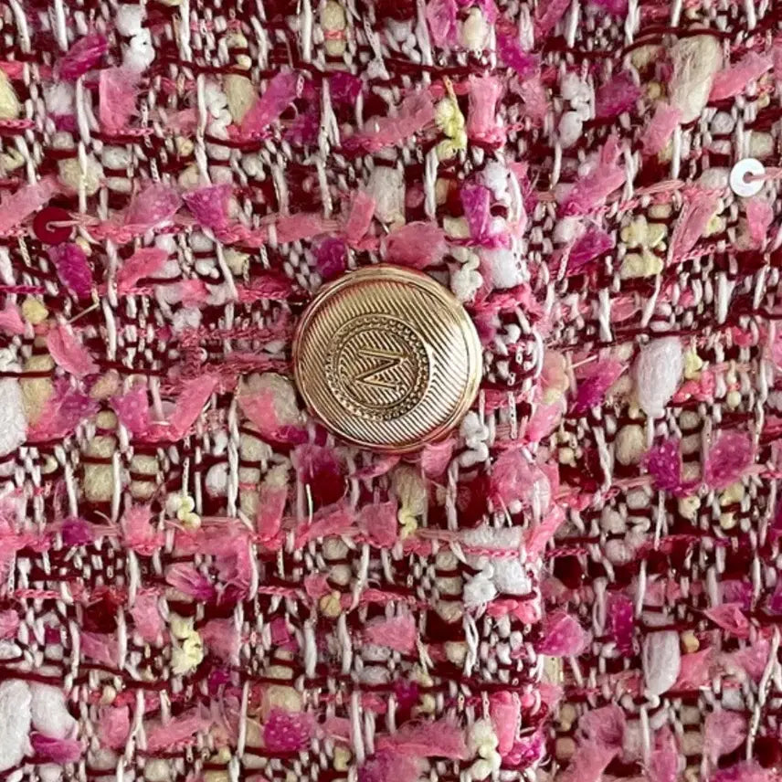 [BUNJANG] Pink Tweed Jacket / 핑크 트위드 자켓(프리 사이즈)