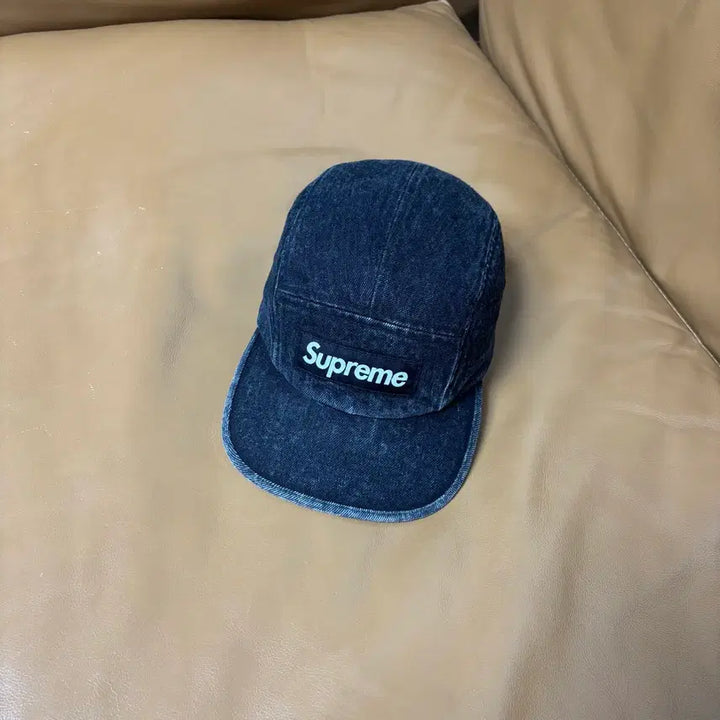 [BUNJANG] Supreme Denim Camp Cap / 슈프림 캠프캡 모자 박스로고 데님 블랙