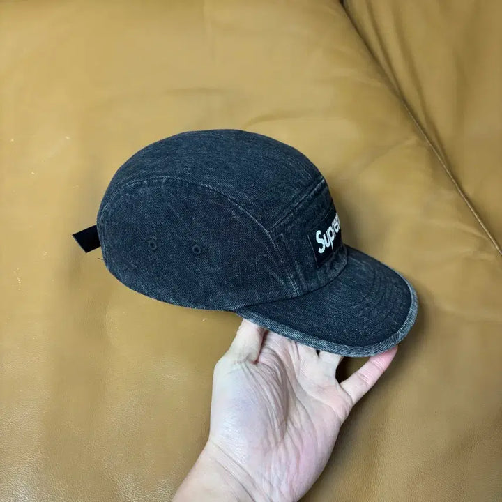 [BUNJANG] Supreme Denim Camp Cap / 슈프림 캠프캡 모자 박스로고 데님 블랙