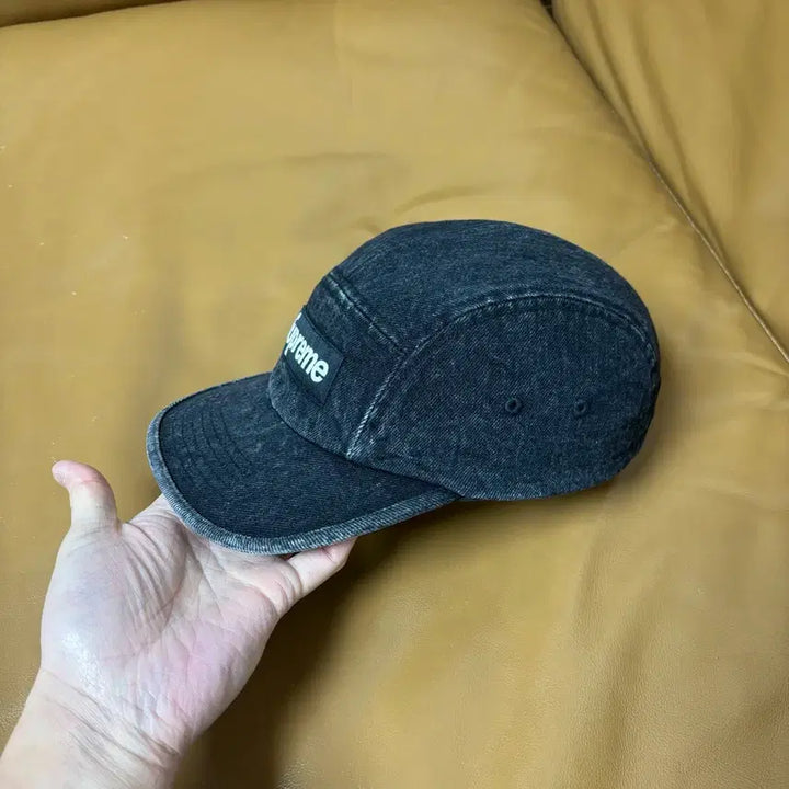 [BUNJANG] Supreme Denim Camp Cap / 슈프림 캠프캡 모자 박스로고 데님 블랙