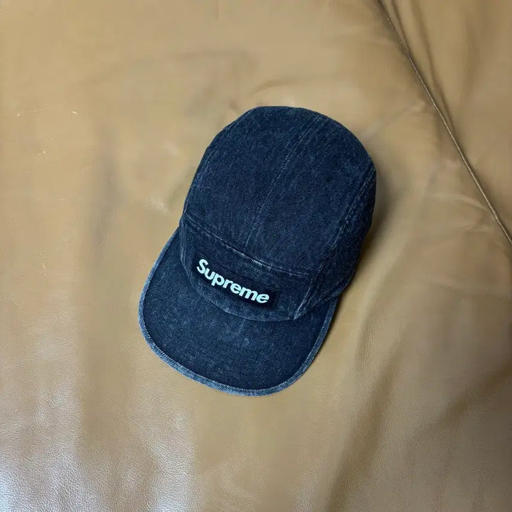 [BUNJANG] Supreme Denim Camp Cap / 슈프림 캠프캡 모자 박스로고 데님 블랙