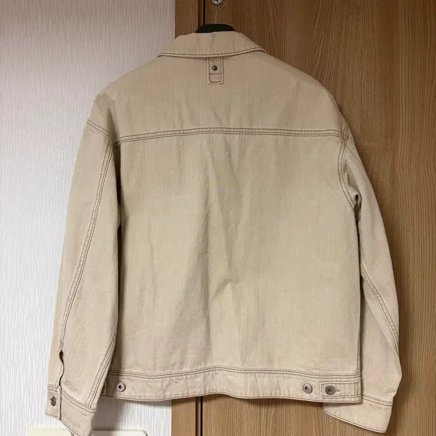 [BUNJANG] Hazzys Denim Trucker Jacket Beige / [L]헤지스 his 데님 트러커 자켓 베이지