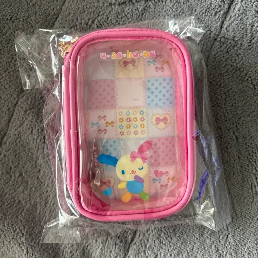 [BUNJANG] Sanrio Usahana PVC Doll Pouch / 산리오 우사하나 투명 pvc 인형 파우치