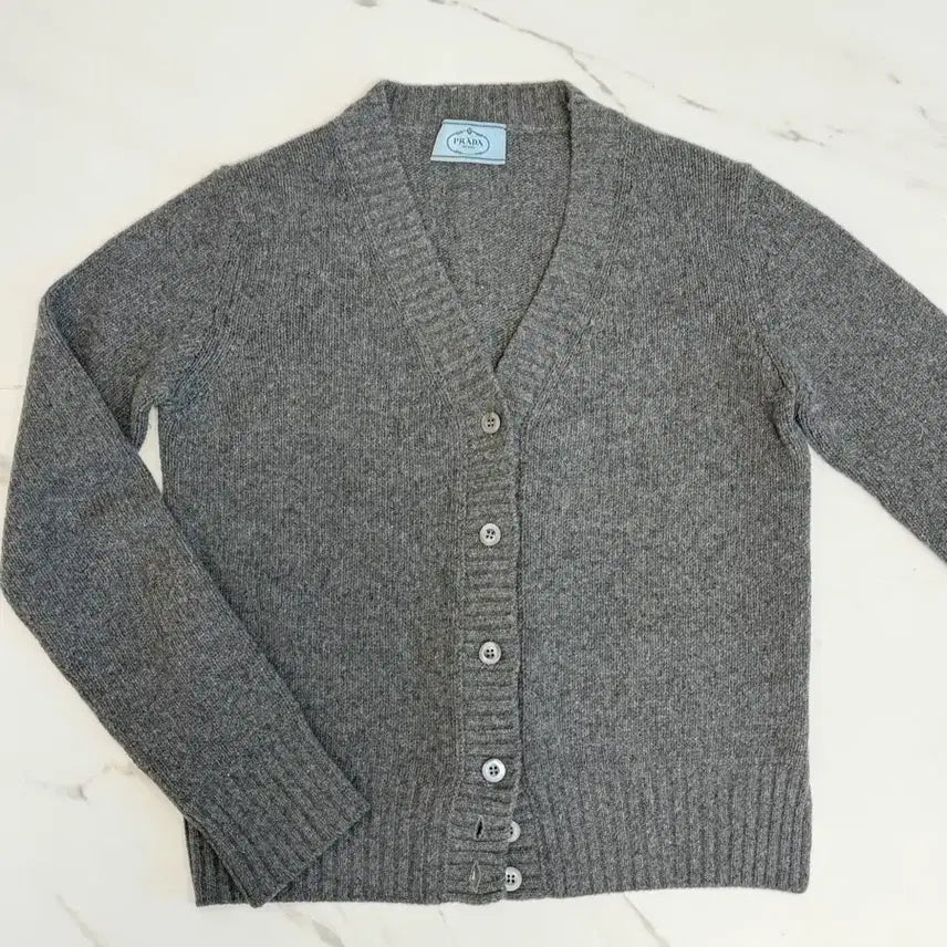 [BUNJANG] Prada Women's 55 Wool Cashmere Cardigan / (정품) 프라다 여성 55사이즈 울 캐시미어 가디건
