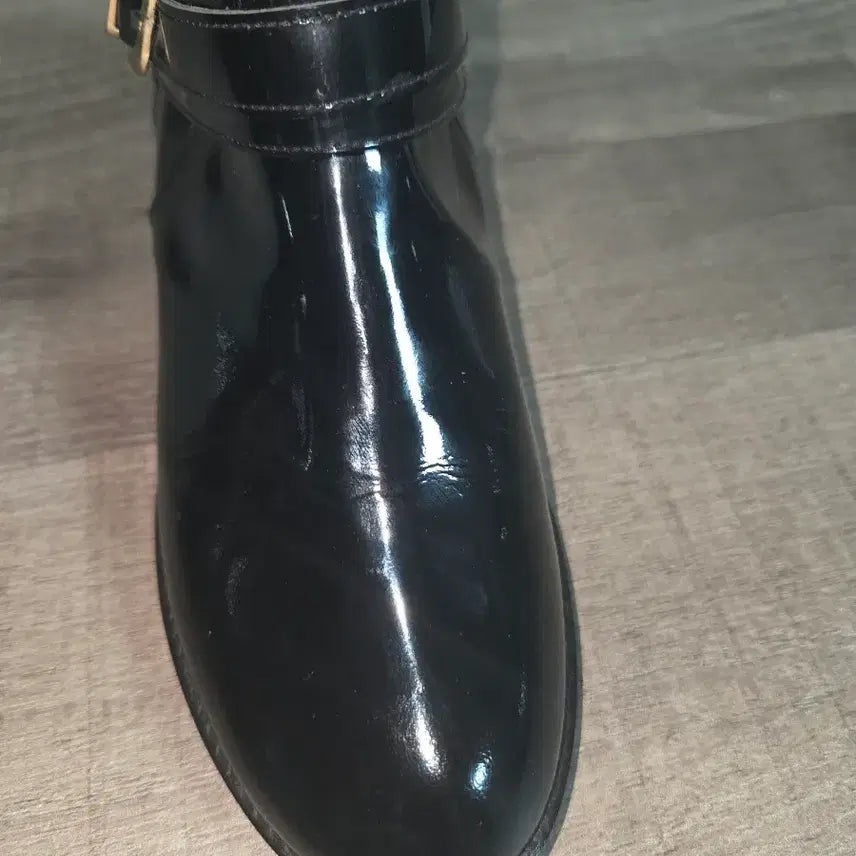 [BUNJANG] Long Boots (240) - Unique Patent Leather / 롱부츠(새상품/240) 유니크한 애나멜 가죽 롱부츠