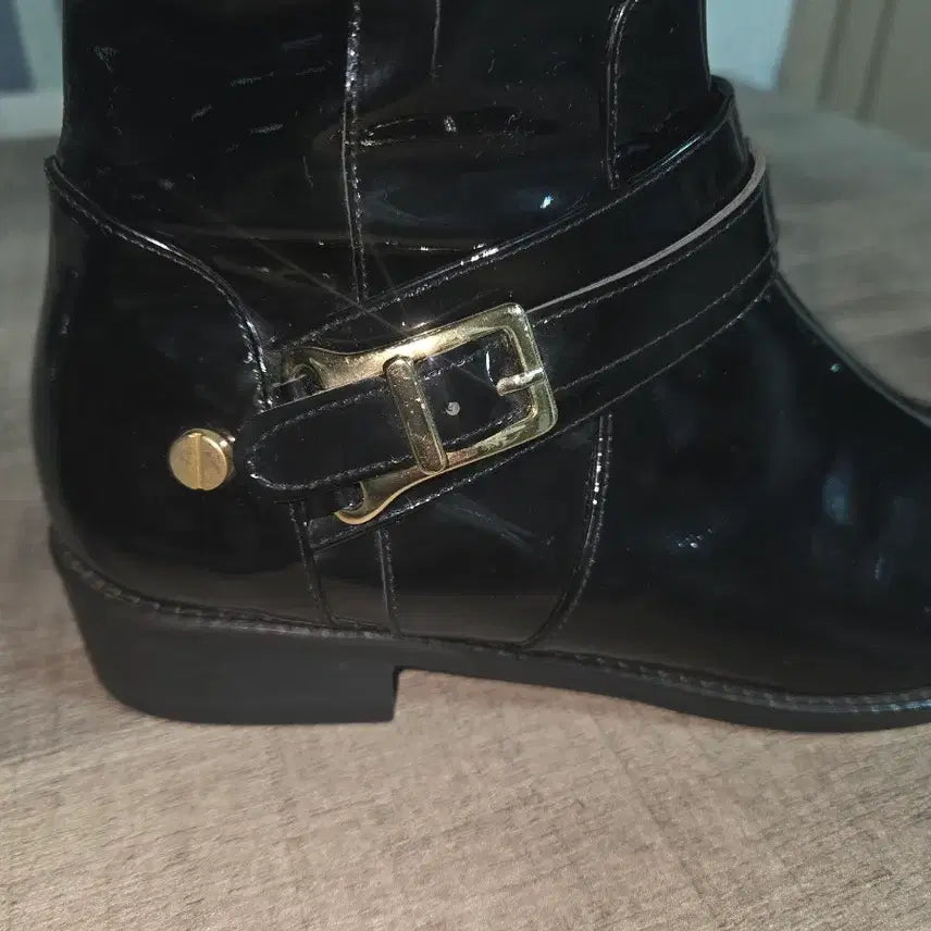 [BUNJANG] Long Boots (240) - Unique Patent Leather / 롱부츠(새상품/240) 유니크한 애나멜 가죽 롱부츠