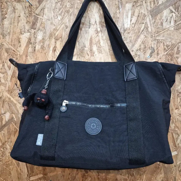 [BUNJANG] Kipling Black Tote Bag / KIPLING 키플링 블랙 빅 토트백 숄더백 여행가방 보스턴백
