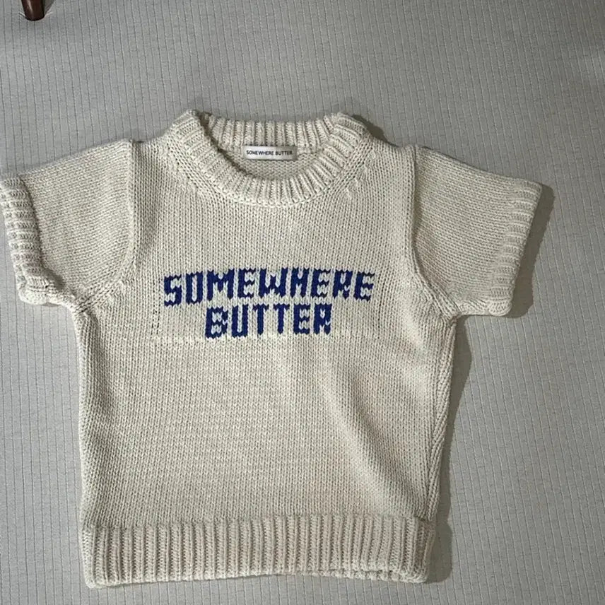 [BUNJANG] Somewhere Buter Short-Sleeved Knit / 썸웨어버터 반팔니트