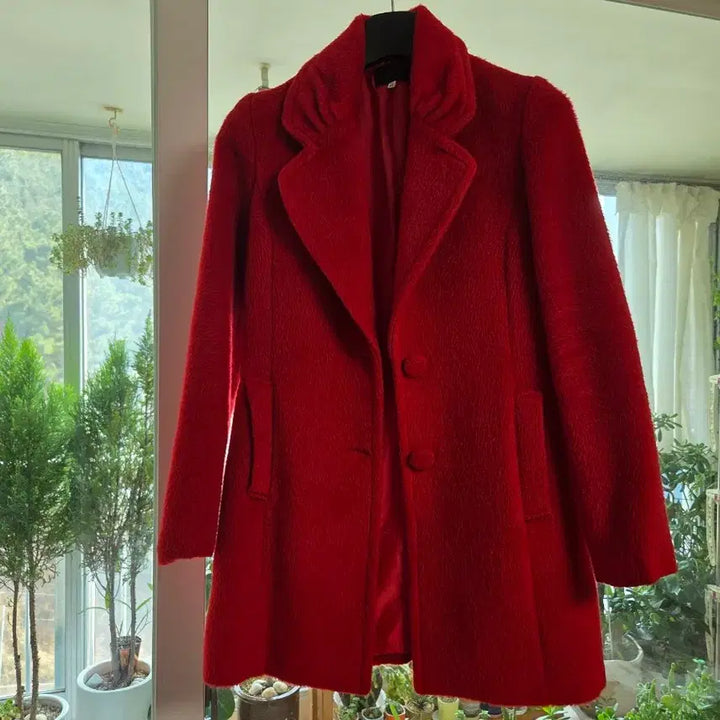 [BUNJANG] Red Wool 80% Coat / Let's Go 빨간색 울 80 코트 판매