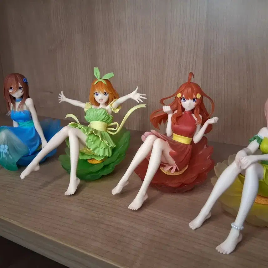 [BUNJANG] The Quintessential Quintuplets Flower Figure Set / 5등분의 신부 플라워 피규어 4인세트+박스 포함