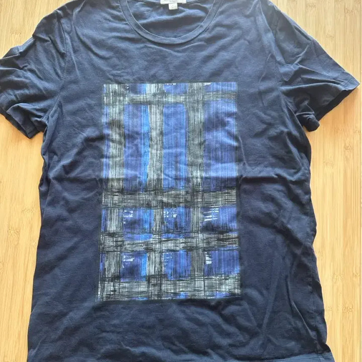 [BUNJANG] Burberry Check Panel Short Sleeve T-Shirt / 버버리 반팔티