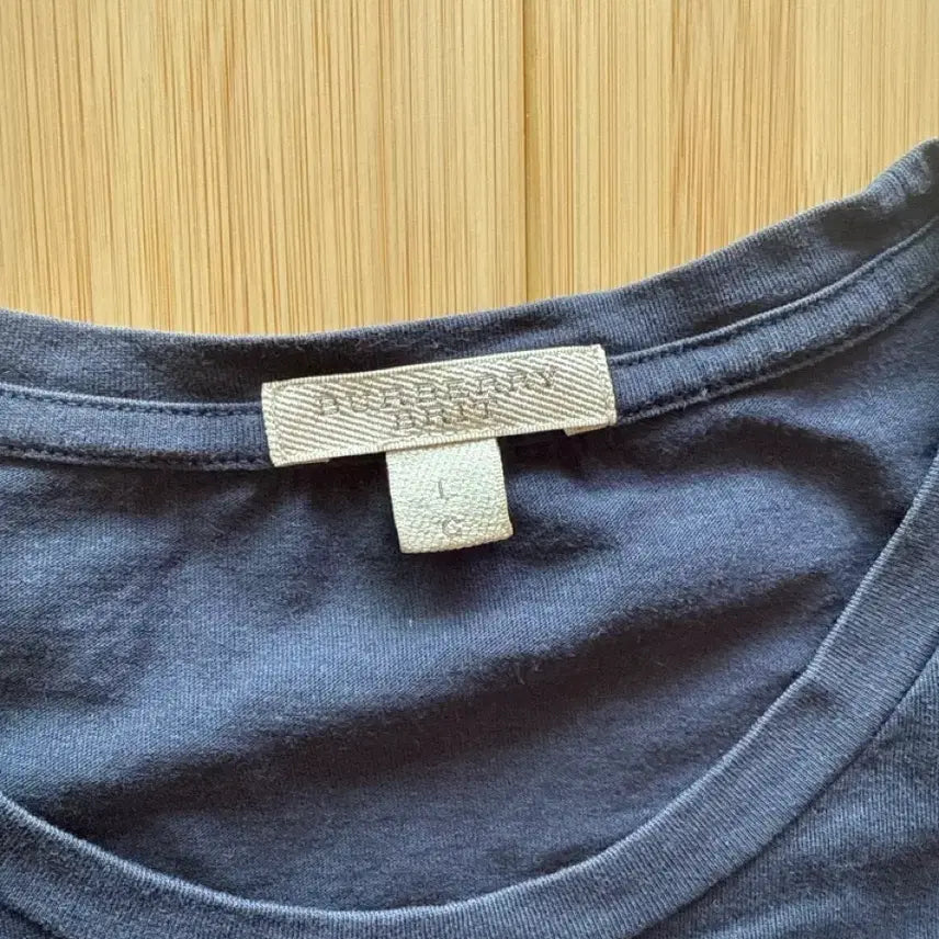 [BUNJANG] Burberry Check Panel Short Sleeve T-Shirt / 버버리 반팔티