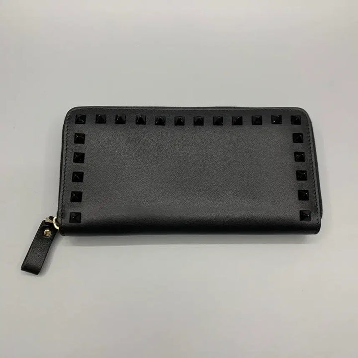 [BUNJANG] Valentino Garavani Rockstud Zip Long Wallet Black / 267000133 발렌티노 가바라니 락스터드 지퍼 장지갑 블랙