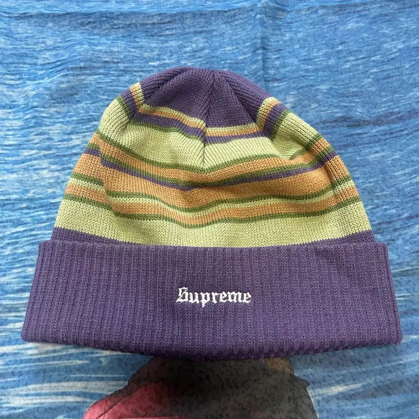 [BUNJANG] Supreme Stripe Knit Beanie / Supreme Stripe Knit Beanie