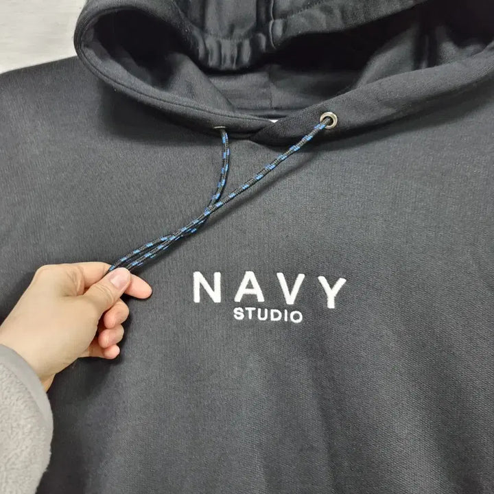 [BUNJANG] Navy Studio Terry Hoodie (Men's 100) / 네이비스튜디오 쭈리후드 남100 ㅡ0205