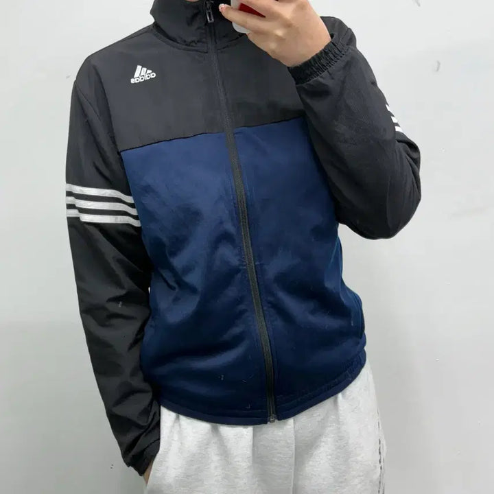 [BUNJANG] M Adidas Black Navy Track Jacket / [M] 아디다스 블랙네이비 트랙자켓