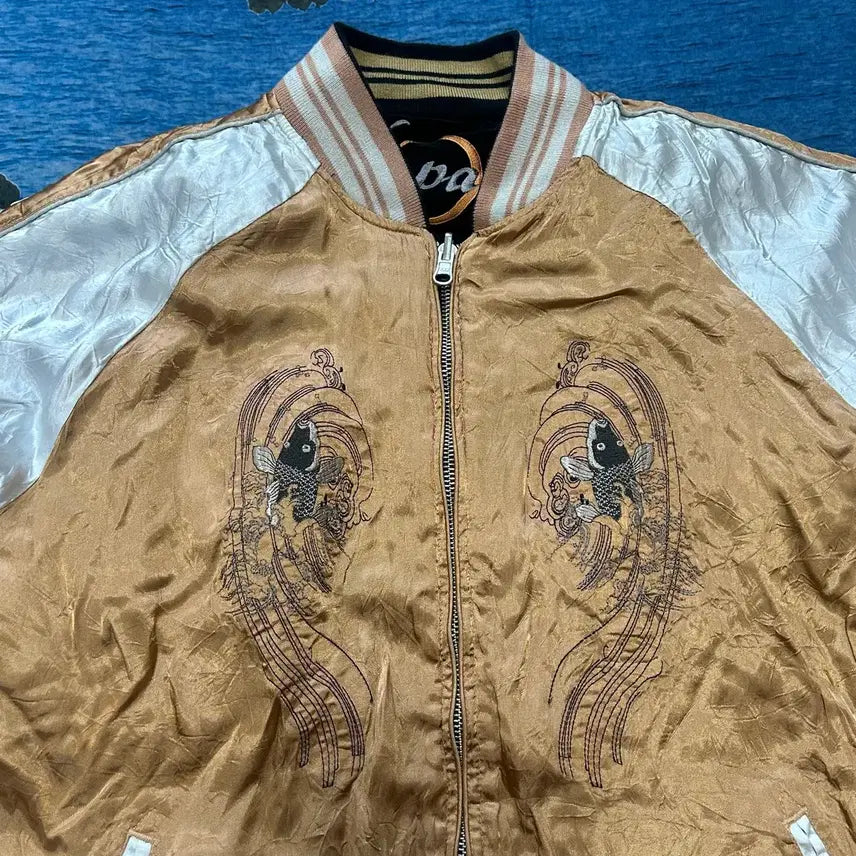 [BUNJANG] Karakuri Reversible Sukajan Jacket / Japan Karakuri Reversible Sukajan