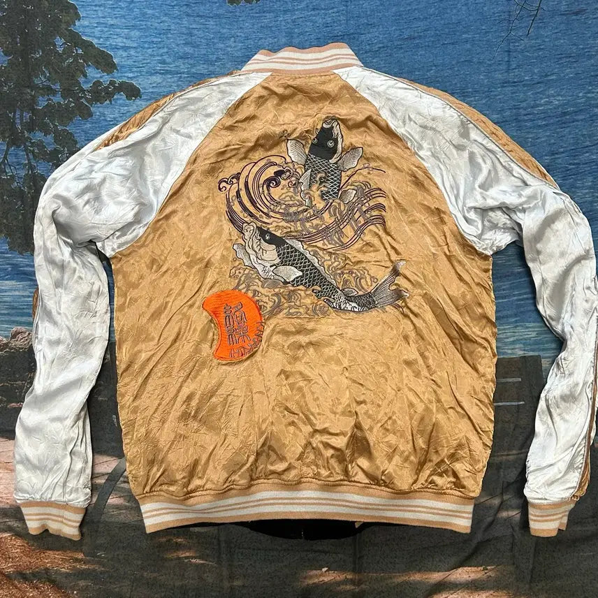 [BUNJANG] Karakuri Reversible Sukajan Jacket / Japan Karakuri Reversible Sukajan