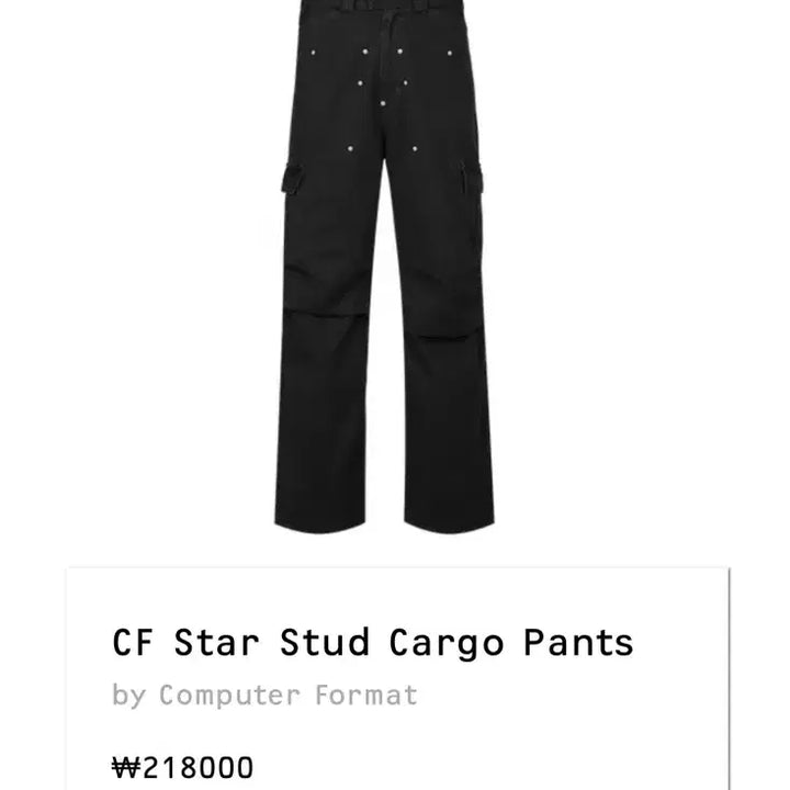 [BUNJANG] M Computer Format Cargo Pants / [M] computer format 카고 팬츠