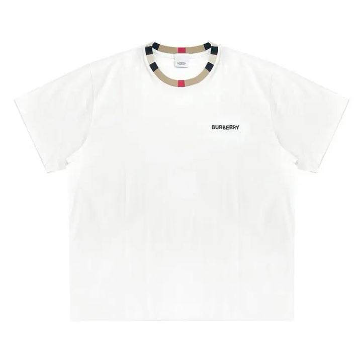 [BUNJANG] Burberry White Logo Short Sleeve T-shirt / 버버리 화이트 로고 반팔 티셔츠