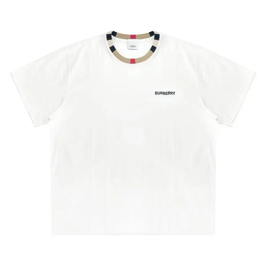 [BUNJANG] Burberry White Logo Short Sleeve T-shirt / 버버리 화이트 로고 반팔 티셔츠